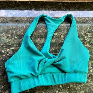 Beach Riot Twist Top - Teal (Sm)
